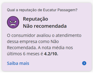 Eucatur Reclame Aquir reputação ruim