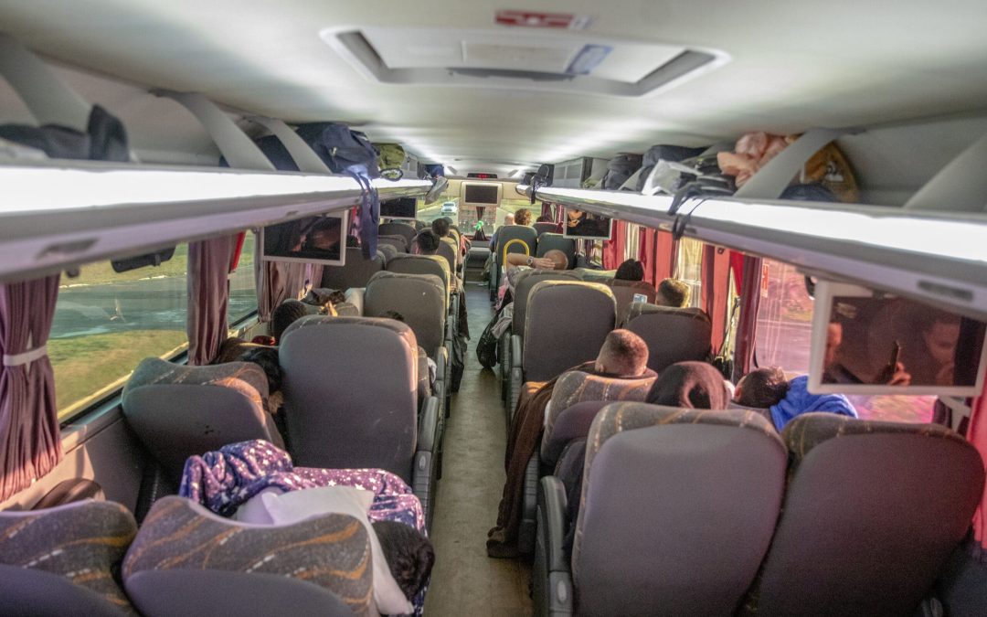 Viagem de ônibus no fim de ano